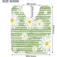 thumbnail image 5 of Cute Daisy Chamomiles Flowers Floral Green and White Stripes Bathroom Rug 24"×16",Non-Slip High Absorbent Bath Mat Rug Machine Washable Bahtub Mats Home Decor, 5 of 7