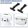 thumbnail image 2 of ERSHI-4 Pack Accessoires de Sac Isotherme Pièces Poignée en Caoutchouc Noir T-Latch Compatible avec Yeti Rtic, 2 of 4