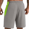 thumbnail image 6 of Daiosportswear Men'S Quick Dry Running Shorts, Elastic Drawstring Waist Nylon-Spandex Sports Shorts with Zipper Pockets Gray 10(XL), 6 of 8