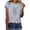 Grey, variant on T Shirt Women Casual Short Sleeve T Shirt with Unique Personality Theme Daily Wear Leisure Womens Spring Tops White M