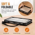 thumbnail image 3 of Extra Large Clear Pvc Storage Bags with Zipper Handles Heavy Duty Thick Plastic Clear Storage Bins for Clothes Blankets Toys Moving Foldable Closet Organizer Storage Containers (3, Black, L), 3 of 9