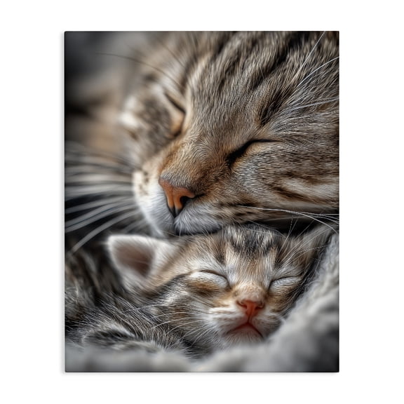 Stupell Industries Eclectic Kitty Love Cuddles Canvas Art, 16 x 20, by Scott Stulberg