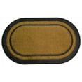 thumbnail image 2 of 36" Brown and Black Oval York Oval Coir Door Mat, 2 of 2