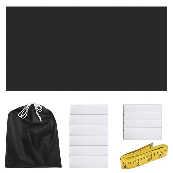100% Blackout Window Cover 118"x57", 420D Oxford Portable No Drill DIY Cuttable Temporary Window Blinds for Bedroom Dorm Media Room Travel Use