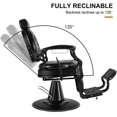 thumbnail image 5 of Artist Hand Heavy Duty Retro Recliner Barber Chair Vintage Salon Hair Styling, 5 of 8