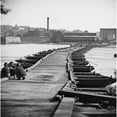thumbnail image 2 of The Civil War. Pontoon Bridge Across The James River. Petersburg History (18 x 24), 2 of 2