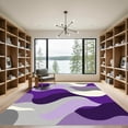 thumbnail image 2 of ODIKA 2'x3' Machine Washable Non-Slip Area Rug, Abstract Purple High Traffic Rug, Purple, 1096807, 2 of 7