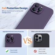 Designed for iPhone 14 Case ,[Upgraded Enhanced Camera Protection],Shockproof Liquid Silicone Case with Microfiber Lining, 6.1 inch,Hot Pink