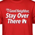 thumbnail image 2 of Teelocity Stay Over There Graphic T-Shirt (Medium - Standard Fit, Red), 2 of 4
