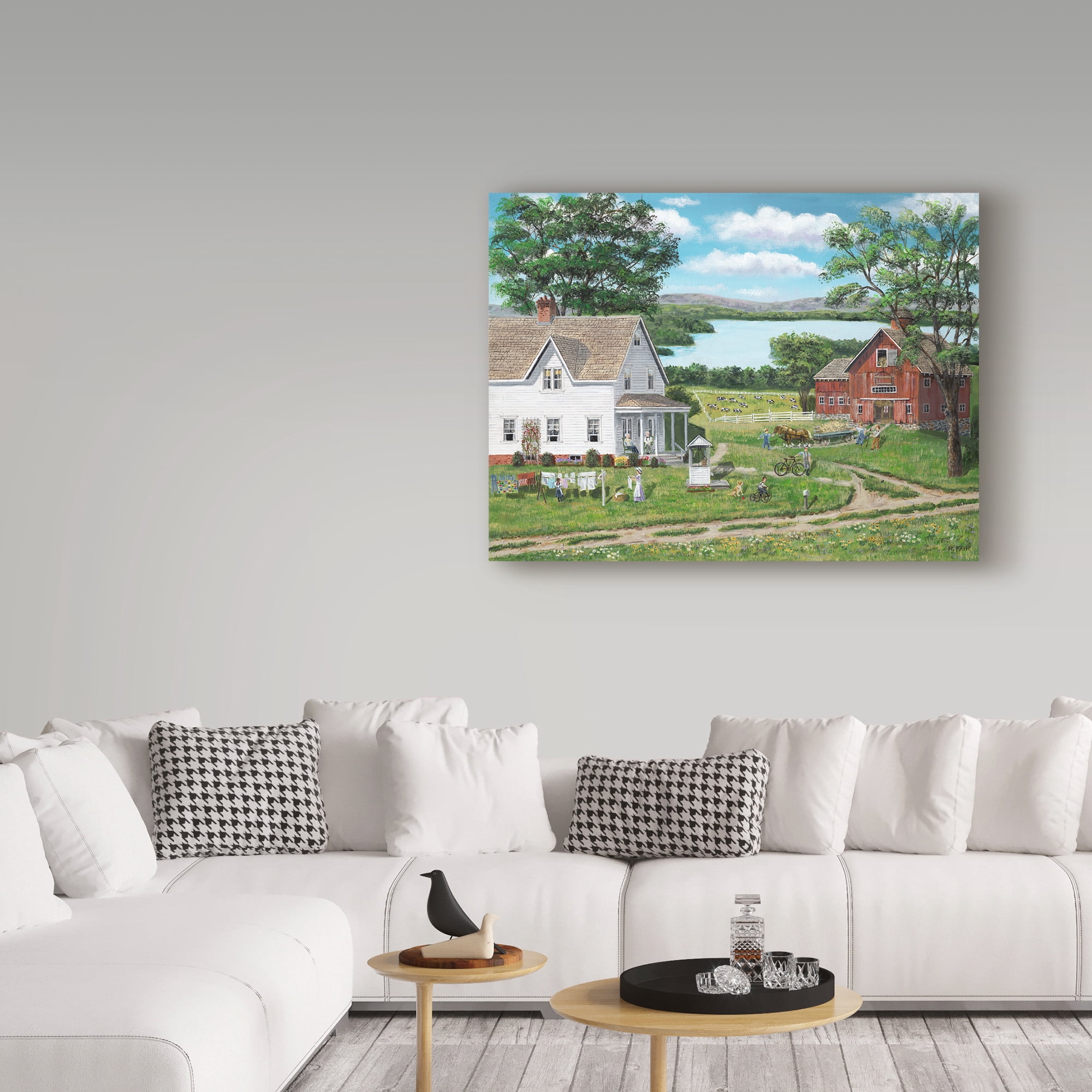 Trademark Fine Art 'Summer Memories Barn' Canvas Art by Bob Fair