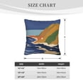 thumbnail image 5 of LNWH Vintage Mountain Landscape Throw Pillow Covers, Square Soft Linen Decorative Pillow Cases, 16"x16", 5 of 8