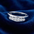 thumbnail image 4 of Pompeii 1ct Channel Set Mens Diamond Wedding Ring 14K White Gold (G/H,SI), 4 of 6