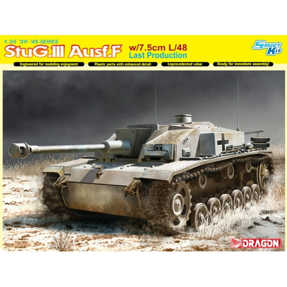 Dragon 1:35 StuG.III Ausf.F w/ 7.5cm L/48 Last Production Plastic Kit #6756
