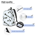 thumbnail image 5 of Daiia Sea Turtle Vintage Canvas Backpack for Men and Women ,Hiking Backpack,Travel Laptop Bag for School,Large Capacity Backpack, 5 of 8