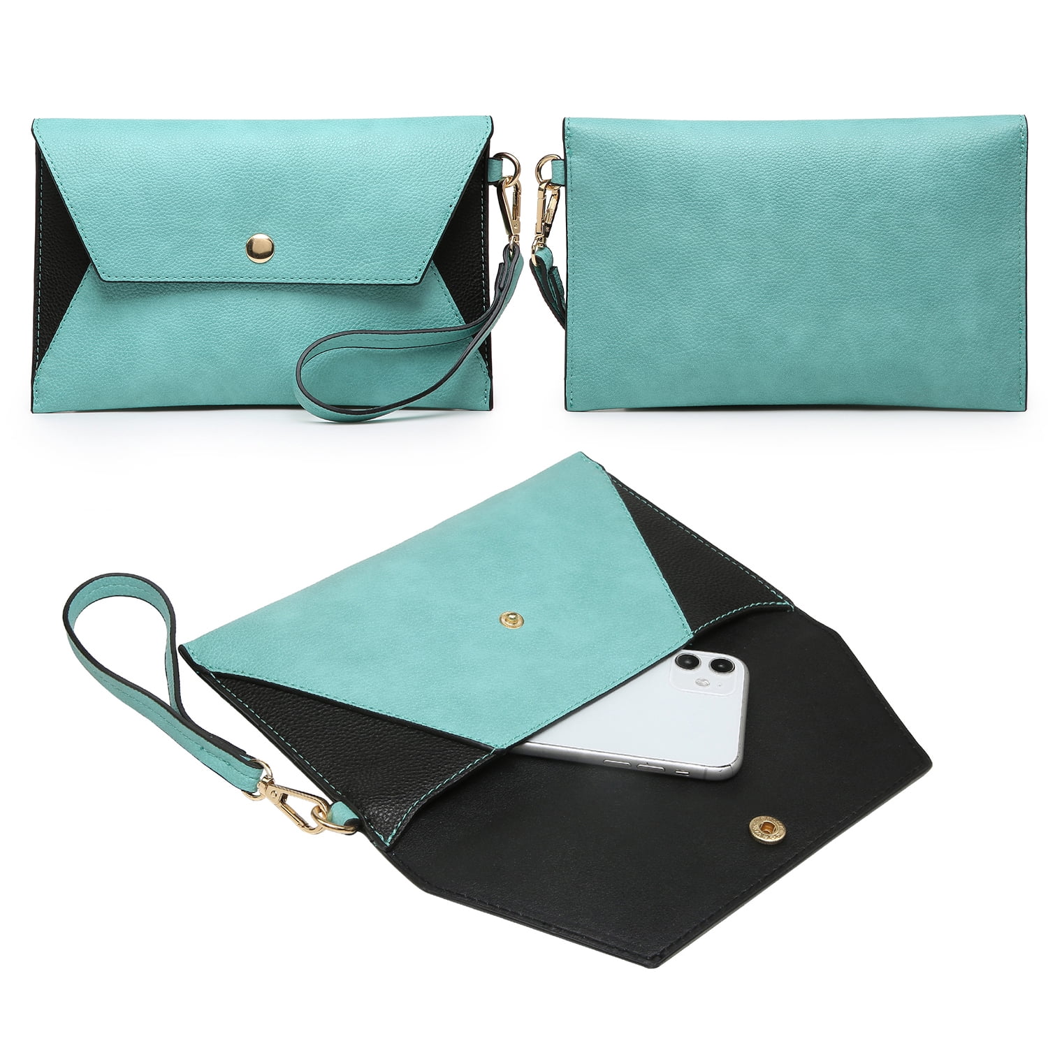 Dasein Women Handbags Fashion Satchel Purses Top Handle Tote Work Bags Shoulder Bags with Matching Clutch