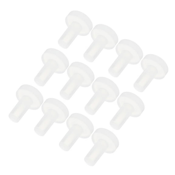 Uxcell High Temp Silicone Plug Dia 3mm/0.12" T Shaped Solid for Sealing Plugs Transparent Pack of 20(OD 7mm/0.28")