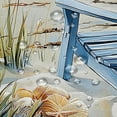 thumbnail image 7 of Summer Beach Coastal Shower Curtain Blue Sea Ocean Landscape Beachy Recliner Chair Hat Starfish Hawaii Scenery Waves Seaside Bath Curtain Fabric Bathroom Accessories Decor with Hooks, 7 of 7