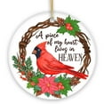 thumbnail image 6 of A Piece of My Heart Lives in Heaven Ornament, Cardinal Memorial Gift and Christmas Decoration, 6 of 6