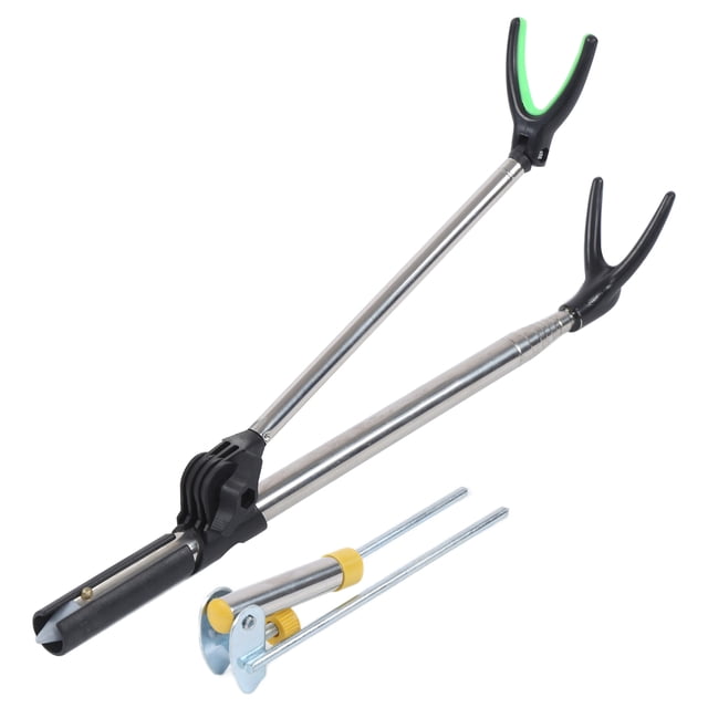 Soporte de caña de pescar de acero inoxidable Ground Insert Pole Soportes de pesca retráctil Gear1.5M