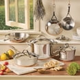 thumbnail image 3 of Anolon Nouvelle Copper Stainless Steel 10-Piece Cookware Set, 3 of 8