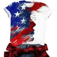 thumbnail image 4 of successthop 4th of July Clothes for Women Flags Loose Plus Size Crewneck Shirt Festival T Shirts Short Sleeve Tops XL, 4 of 5