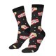 thumbnail image 1 of Fotbe Popcorn Calcetas Largas con Estampado para Hombre y Mujer – Calcetas de Compresión Transpirables y Elásticas, Viajar y Uso Diario Talla 5-11, 1 of 6