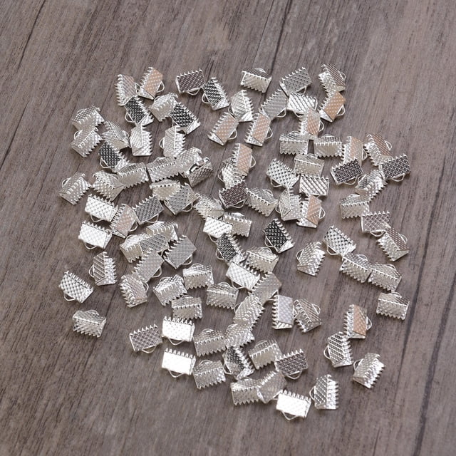 unbranded 100Ud Terminales De Maqui Plata Para Bisutería Y Manualidades Creativas