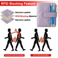 thumbnail image 6 of FALAN MULE Small Wallets Woman Leather Bifold RFID Blocking Card Holder With Zipper Coin Pocket, 6 of 6