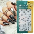 thumbnail image 5 of UDIYO Christmas Nail Sticker Ultra-Thin Exquisite Pattern Stunning Visual Effect Strong Stickiness Merry Christmas Nail Art Decals Manicure Charms Nail Supplies, 5 of 7