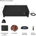thumbnail image 5 of Real Flame Keenan 52" Rectangle Metal Propane Fire Pit Table in Black, 5 of 7