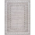 thumbnail image 5 of Hauteloom Solara Living Room, Bedroom Machine Washable Area Rug - Traditional, Transitional - Light Gray, Dark Brown, Medium Gray - 2' x 2'11", 5 of 6