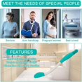 thumbnail image 2 of 38cm Butt Wipe Toilet Aid Toilet Paper Clips-Easy to Wipe Aid-Easy to Use Long Covered Handle Toilet Aid Tool Elderly and Pregnant Woman38cm e, 2 of 5