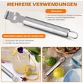 thumbnail image 5 of Lemon Zest Peeler, Professional Lemon Zester with Cinnamon Knife Stainless Steel Lemon Slice for Cocktail, Lemon, Kitchen Utensil (Stainless Steel Handle, 6.5 Inch), 5 of 5