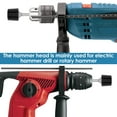 thumbnail image 6 of BUTORY Hammer Head Round Shank Heavy Duty Steel Wear Resistant Rotary Hammer Drill Head Easy Installation Hammer Accessories for Hammering Metal Sheet Wall Tile, 6 of 11
