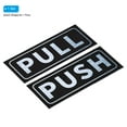 thumbnail image 3 of Unique Bargains Panneau de Porte Push Pull 2'x5' Autocollant Horizontal en PVC Adhésif Pull Push Argent 1 Ensemble, 3 of 6