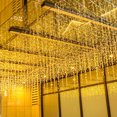 thumbnail image 5 of Cadena de luces navideñas, luces de carámbanos, cascada, decoración exterior, luces festivas románticas, luces de ambiente, 5 of 5