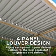 thumbnail image 4 of Yardistry 10 ft. x 20 ft. Meridian Louvered Pergola, 4 of 13