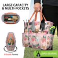 thumbnail image 2 of Garden Tool Bag,Pink French Bulldog Flowers Florals Garden Tool Organizer,Garden Gifts,Waterproof Multi-Pocket Garden Tool Storage 11.8x5.5x11.4 Inch(Tools NOT Included), 2 of 6