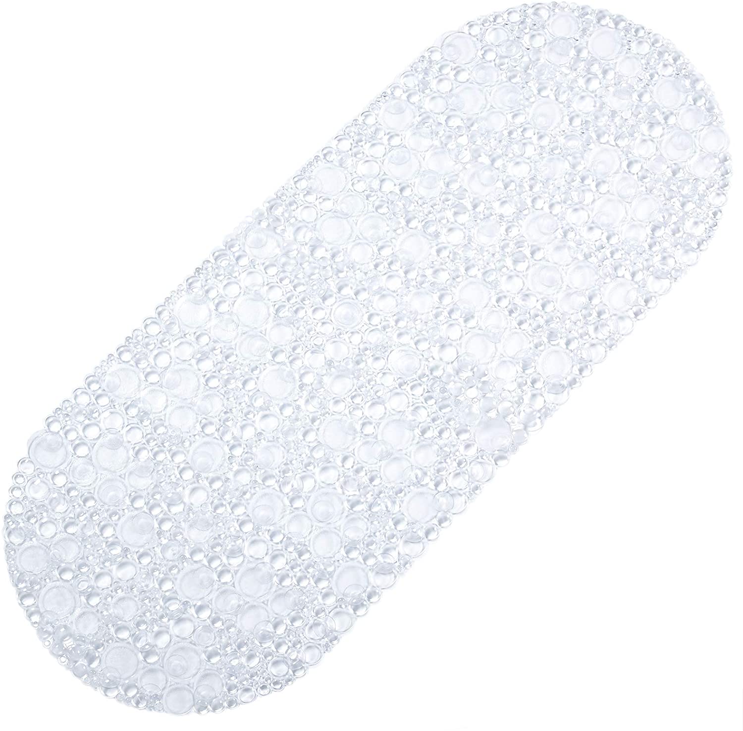 Bathtub and Shower Mat Non Slip Round Pebbles Bath Mat with Suction