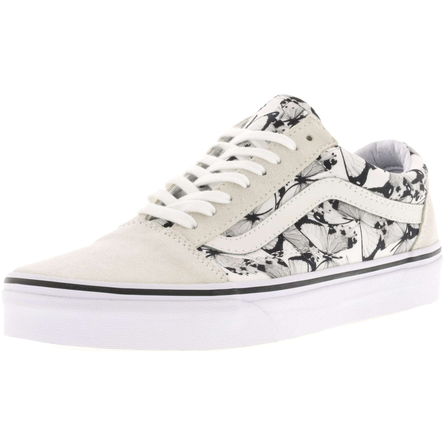 Vans Old Skool Butterfly True White / Black AnkleHigh Canvas Skateboarding Shoe 7M 5.5M