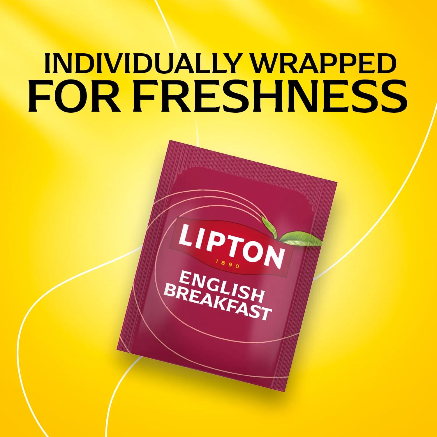 Lipton English Breakfast Black Tea Bags, 20 Count, Pack of 6