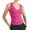 Pink, variant on Pocket Top Beaded Womens Top Women's Fashion Casual Tight V Neck Ribbed Knit Sleeveless Vest
