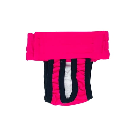 Barkertime Hot Pink Washable Cat Diaper Pull-up - Made in USA