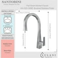 thumbnail image 5 of Lulani Santorini Stainless Steel 1-Handle Pull-Down Kitchen Faucet (No Spray Feature) - Brushed Stainless, 5 of 5