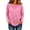 Hot Pink, variant on Sun Protection Tops for Women See Through Long Sleeve Beach Cover Ups Casual Split Hem Basic Shirts Lightweight Crewneck Layering Tops