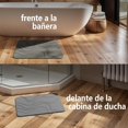 thumbnail image 3 of Tapete de Piedra Ultra Absorbente de Diatomita, Alfombra Antideslizante, Secado Rápido, Adecuado para Baño, Bañera, Ducha, Cocina (Gris oscuro), 3 of 4