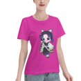 thumbnail image 2 of Women's Basic Short Sleeve T-Shirt Demon Slayer Butterfly Ninja, 2 of 6