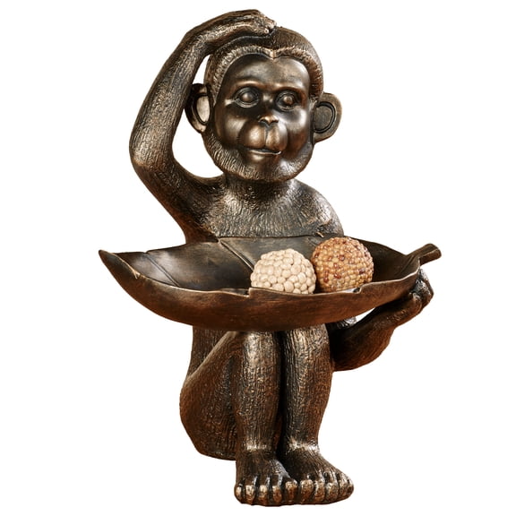 Innocent Chimp Table Sculpture Bronze