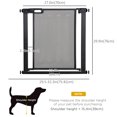 thumbnail image 3 of PawHut 29.5"-32.3" Metal Pet Gate, w/ Auto Closing Door, Double Locking, 3 of 10