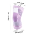 thumbnail image 1 of Breathable Compression Knee Support Sleeve with Adjustable Strap for Running Sports Joint Pain Relief Meniscus Protection Lightweight Nylon Knit Stabilizer Brace, 1 of 1